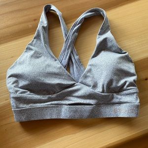 Grey sports bra echt brand